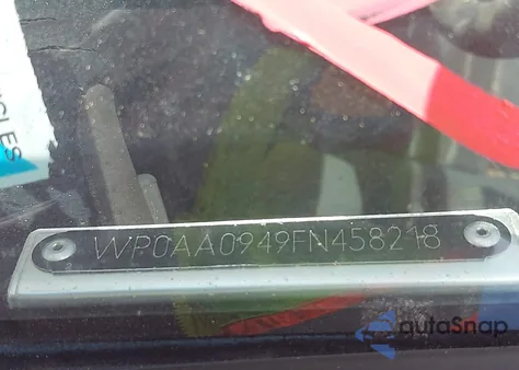 1985 Porsche 944 из США, поврежденный, VIN WP0AA0949FN458218